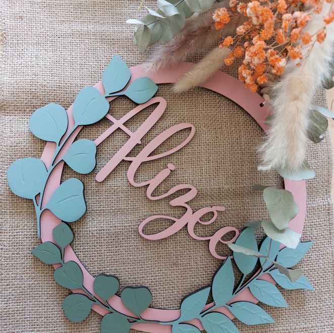 Couronne florale personnalisée